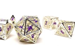 Hollow Dice of Divine Retribution - Silver with Purple Font